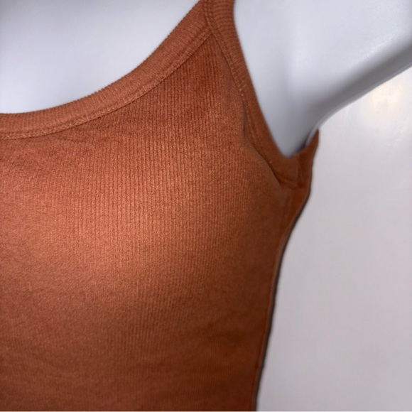 OGL Brown Ribbed Tank Top - Picture 16 of 16